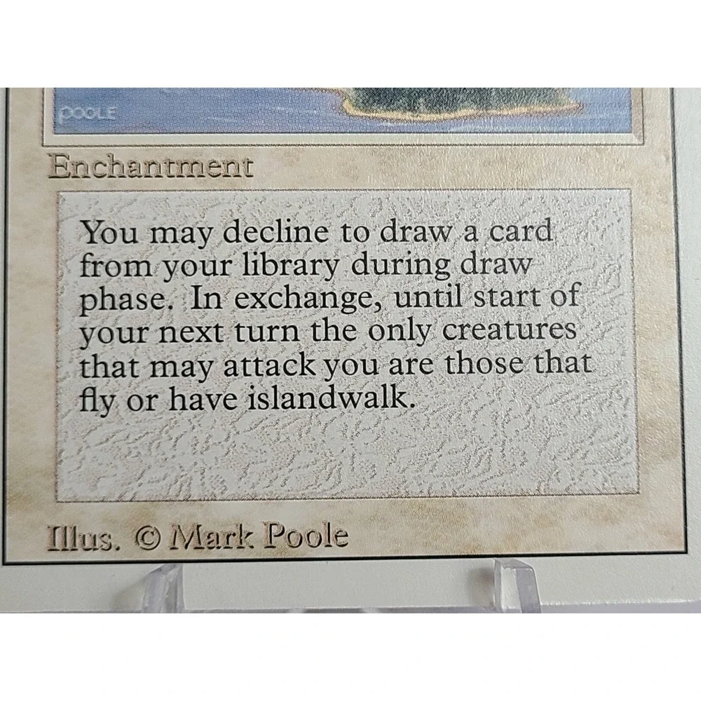 Island Sanctuary – Revised Edition 1994‎ MTG White Enchantment